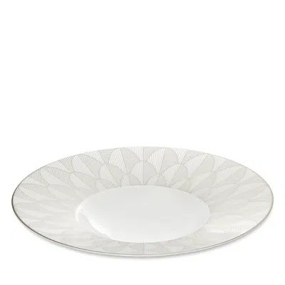 Christofle Malmaison Imperiale Platinum Rim Soup Bowl In Gray