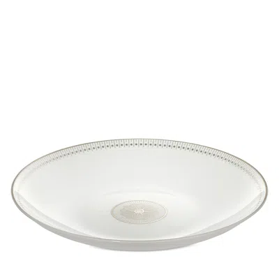 Christofle Malmaison Imperiale Platinum Round Vegetable Bowl In White