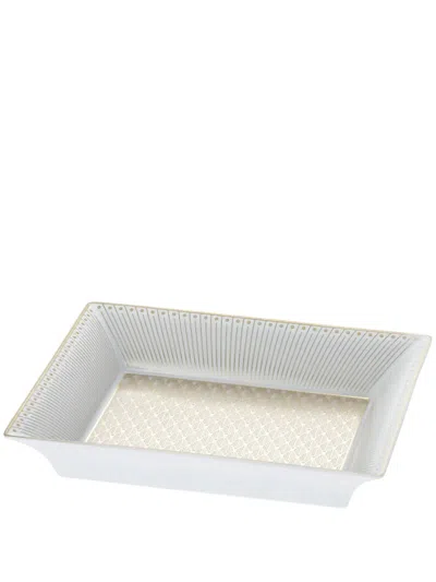 Christofle Malmaison Impériale Trinket Tray Gift Box In 白色