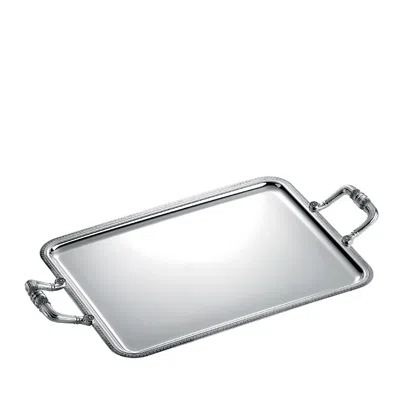 Christofle Malmaison Rectangular Tray In Silver