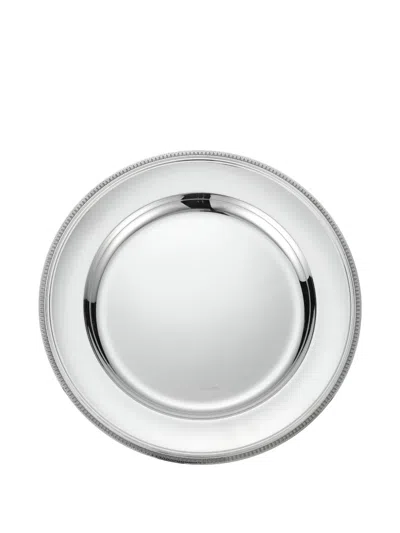 Christofle Malmaison Round Tray In Silver