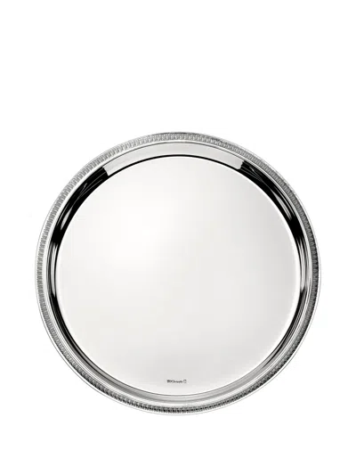 Christofle Malmaison Round Tray In Silver