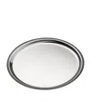 Christofle Malmaison Round Tray In Silver