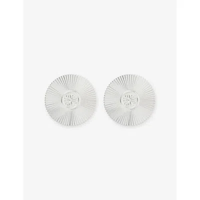 Christofle Malmaison Set Of 2 Silver-plated Palmettes Coasters