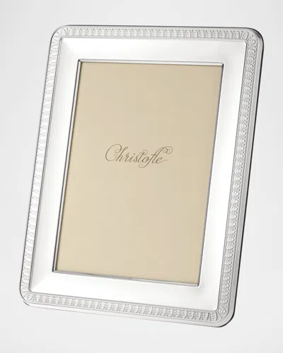 Christofle Malmaison Silver-plated Picture Frame, 5" X 7" In Gray
