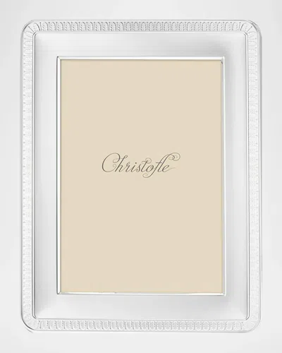 Christofle Malmaison Silver-plated 5" X 7" Picture Frame In White