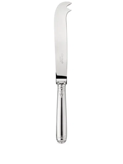 Christofle Malmaison Sterling Silver Cheese Knife In Burgundy