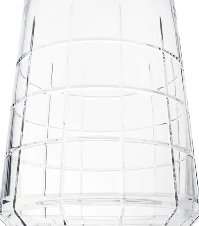 Christofle Medium Crystal Graphik Vase In Neutral
