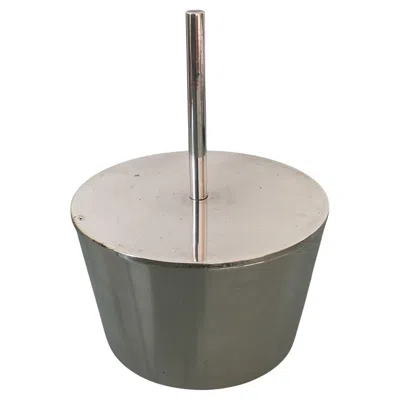 Pre-owned Christofle Mid-century Silver Plated Sugar Bowl By , Modernist Handle, Signed