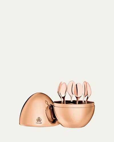 CHRISTOFLE MINI MOOD ROSE GOLD ESPRESSO SPOONS, SET OF 6,PROD154880052