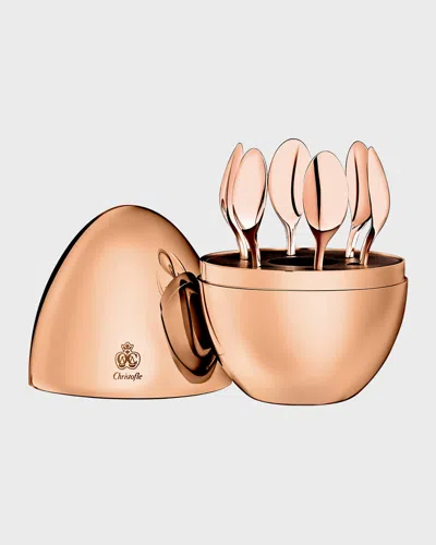 CHRISTOFLE MINI MOOD ROSE GOLD ESPRESSO SPOONS, SET OF 6,PROD229300283
