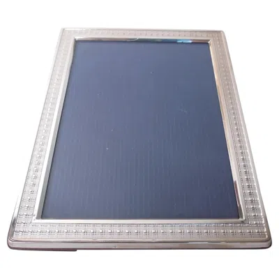 Pre-owned Christofle Modern Frame For Portrait Or Landscape Picture In Silver