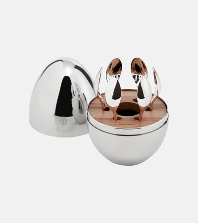 Christofle Mood Coffee Set Of 6 Silver-plated Espresso Spoons