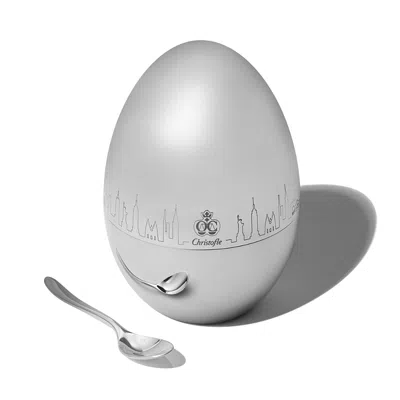 Christofle Mood Coffee Skyline 6-piece Espresso Spoon Set - Exclusive In Silver