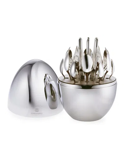 Christofle Mood Easy Silver-plated 24-piece Flatware Set