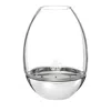 Christofle Mood Nomade Stainless Steel Clear Candle Holder