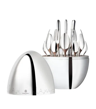 Christofle Mood Paris 24-piece Canteen In Silver