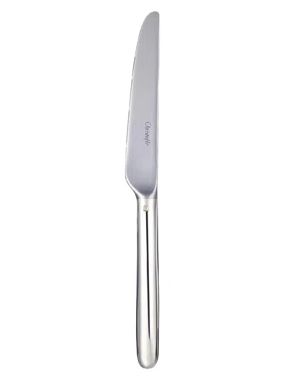Christofle Mood Silver-plated Dessert Knife In Gray