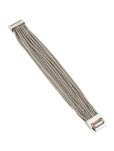 Pre-owned Christofle Multi-chain Bracelet, 7"
