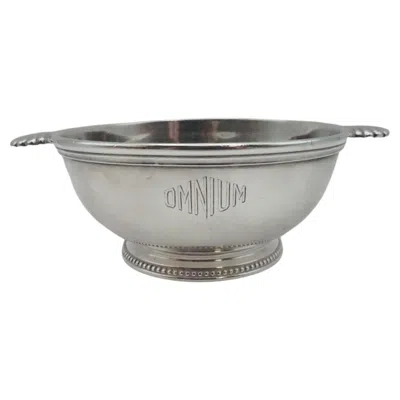 Pre-owned Christofle Neoclassical Silverplate Service Bowl For Omnium H�telier, Circa 1900