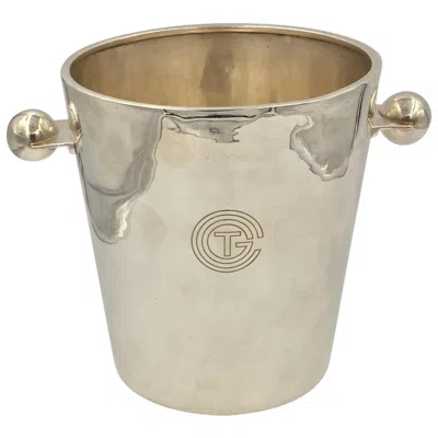 Pre-owned Christofle Normandy Ship Original Champagne Bucket Luc Lanel Design 1932  In Silver