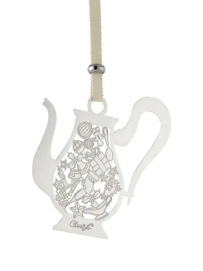 Christofle Mood Teapot 2024 Christmas Ornament In Silver