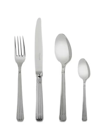 Christofle Osiris Cutlery Set (12-person Setting) In Silver