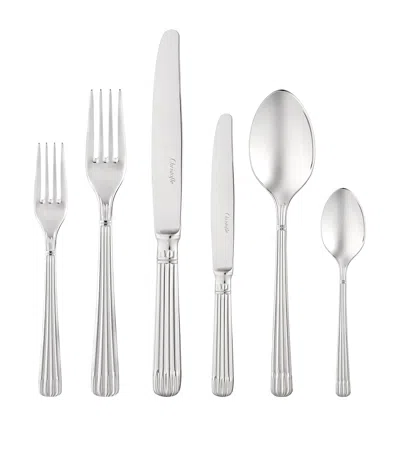 Christofle Osiris Stainless Steel246-piece Cutlery Set In Metallic