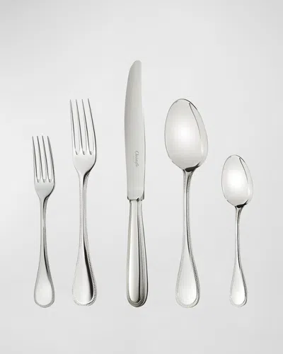 Christofle Perle Stainless Steel Flatware Place Setting In Silver