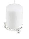 Christofle Silver-plated Perles Candle Jewel In Silver