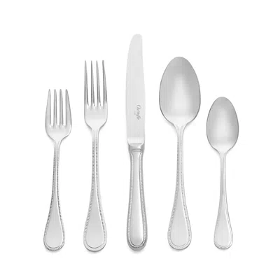 Christofle Perles Ii 5 Piece Place Setting In Silver