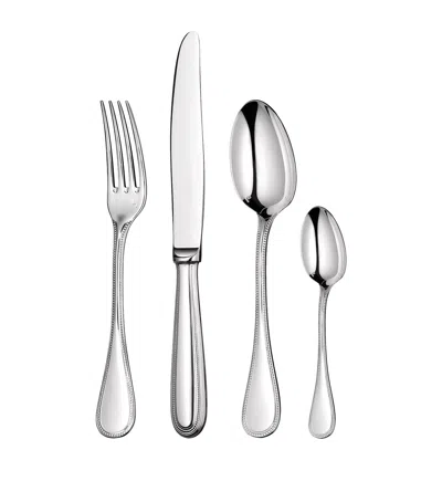 Christofle Perles Silver-plated 24-piece Cutlery Set In Metallic