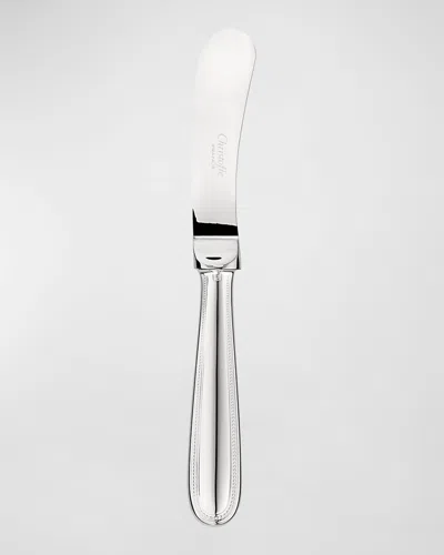 Christofle Perles Silver-plated Butter Knife/spreader In Metallic