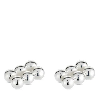 Christofle Perles Silverplate Place Card Holders, Set Of 2