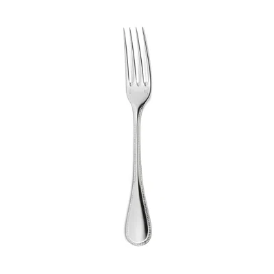 Christofle Perles Stainless Steel Dinner Fork In Silver
