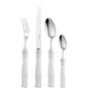 Christofle Pompon Silver-plated 4-piece Cutlery Set In Silver