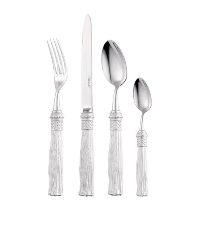 Christofle Pompon Silver-plated 4-piece Cutlery Set