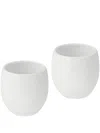 Christofle Porcelain Mood Espresso Cups (set Of 2) In White