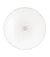 Christofle Porcelain Malmaison Platinum Impériale Dessert Plate In Silver