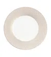 Christofle Porcelain Malmaison Platinum Impériale Underplate In Silver