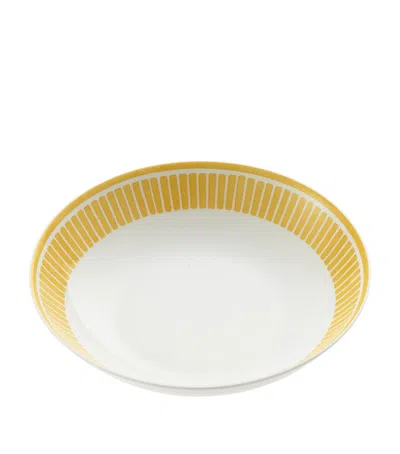Christofle Porcelain Malmaison Riviera Bowl In Yellow