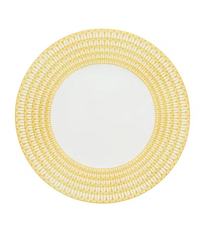 Christofle Porcelain Malmaison Riviera Charger Plate In Yellow