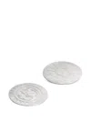 Christofle Rêve Cosmique Coasters (set Of Two) In Silver