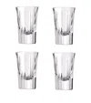 Christofle Set Of 4 Iriana Crystal Vodka Glasses