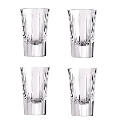 Christofle Set Of 4 Iriana Crystal Vodka Glasses