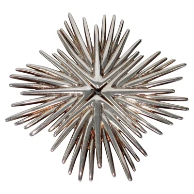 Pre-owned Christofle Silver Brooch Pendant Palmaceae Serie, Designed By Michele Oka Doner In Multiple