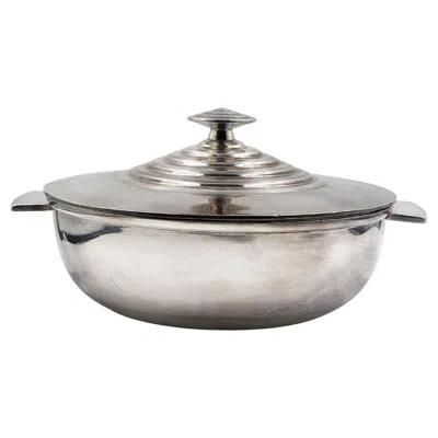 Pre-owned Christofle Silver Metal Art Deco Stew Bowl