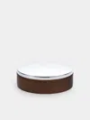 Christofle Silver-plated And Wood Round Box