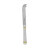 Christofle Silver Plated Aria Gold Cheese Knife 1022-028 In Gold / Silver