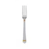 Christofle Silver Plated Aria Gold Dessert Fork 1022-015 In Gold / Silver